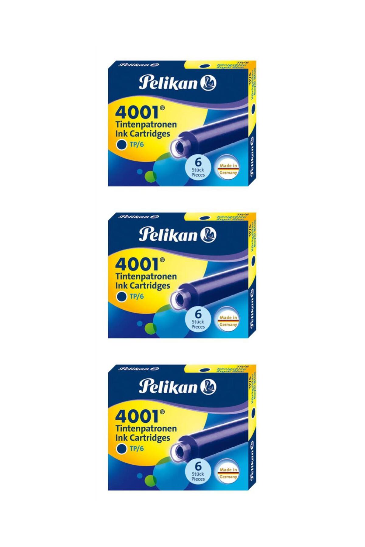 Pelikan DOLMA KALEM KARTUŞU MAVİ ( 3 PAKET )