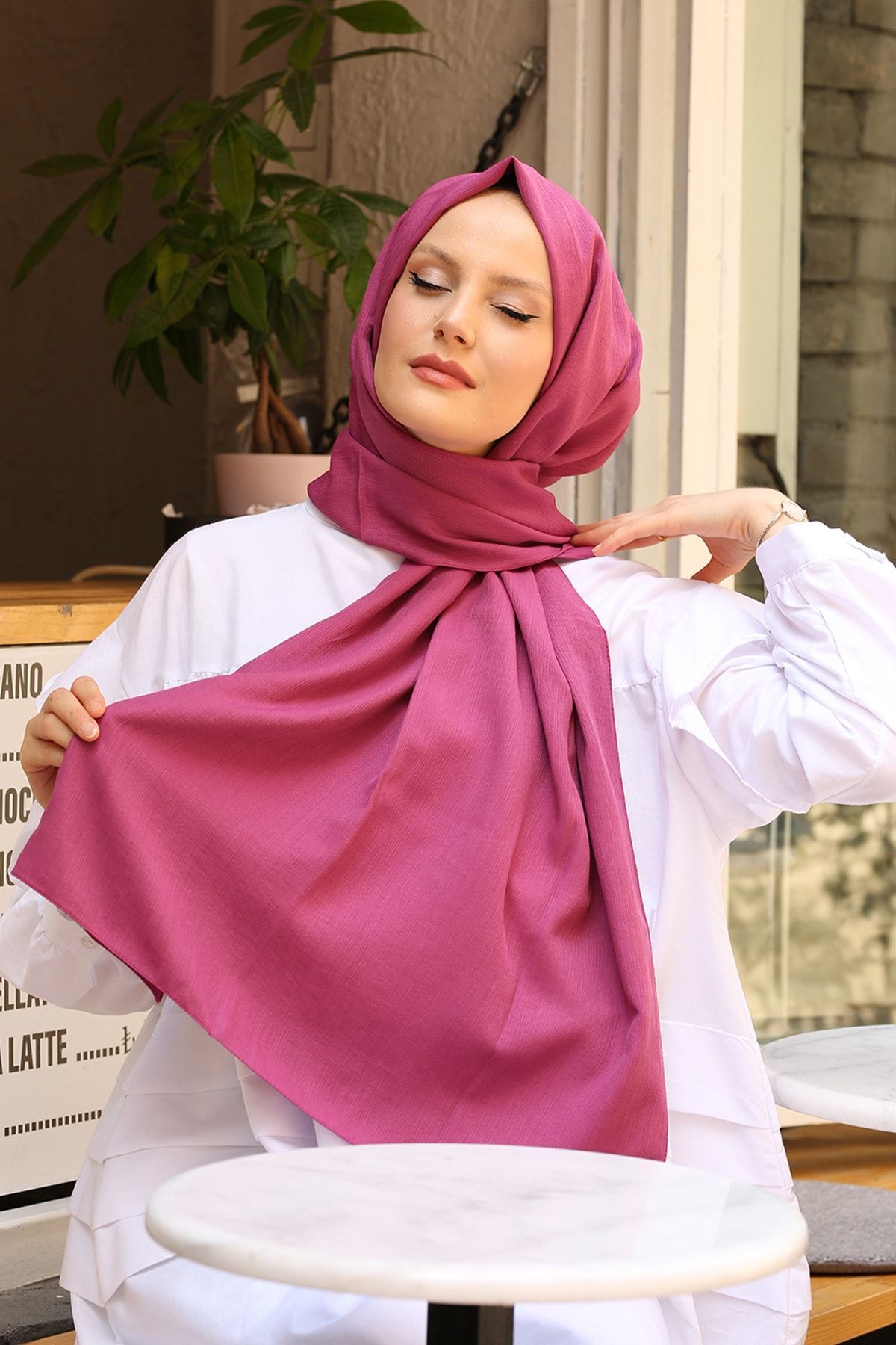 Stella-Acrobat Cotton Shawl Rose 3