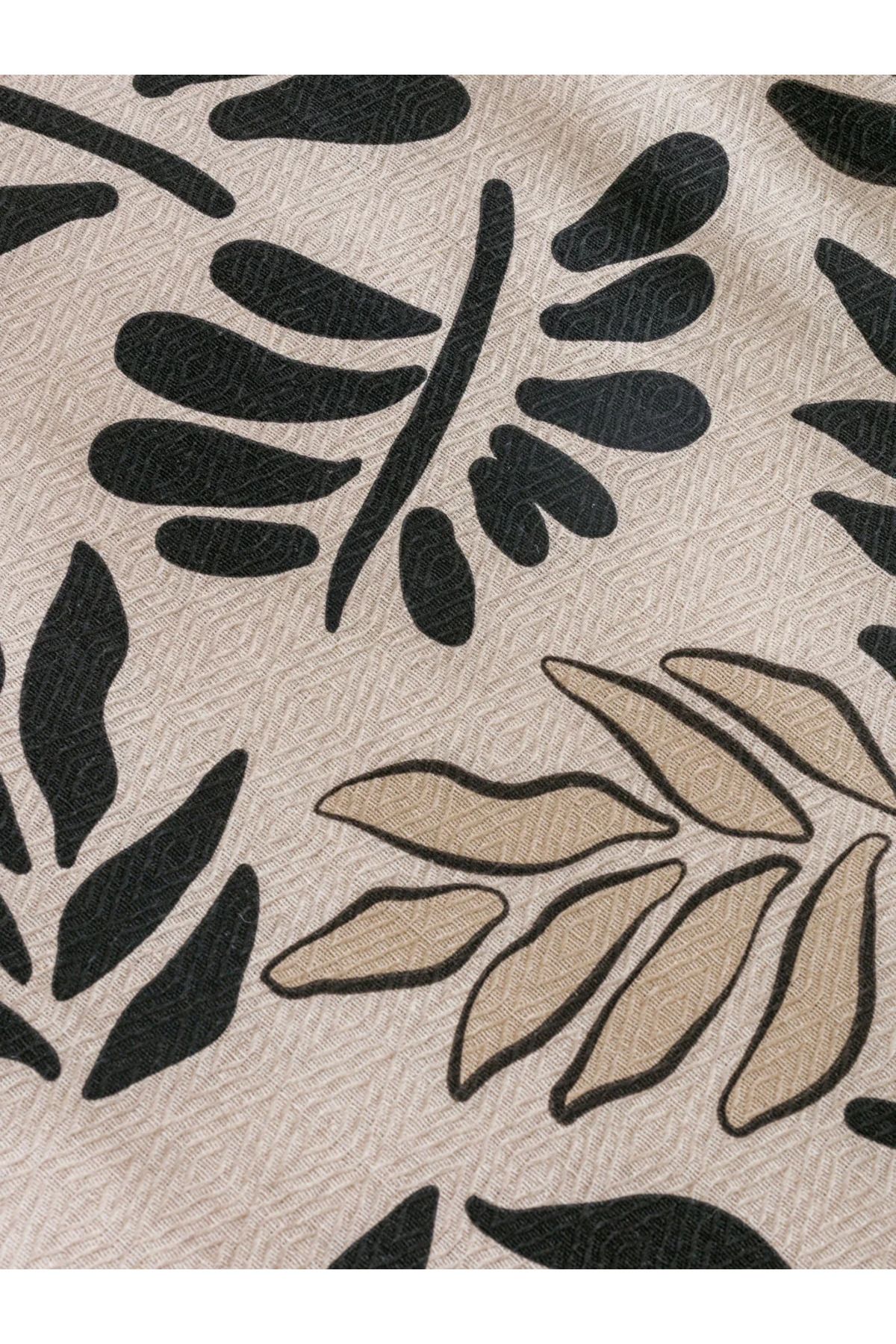 LC Waikiki-LCW HOME Leaf Patterned Pique Set - Single 5