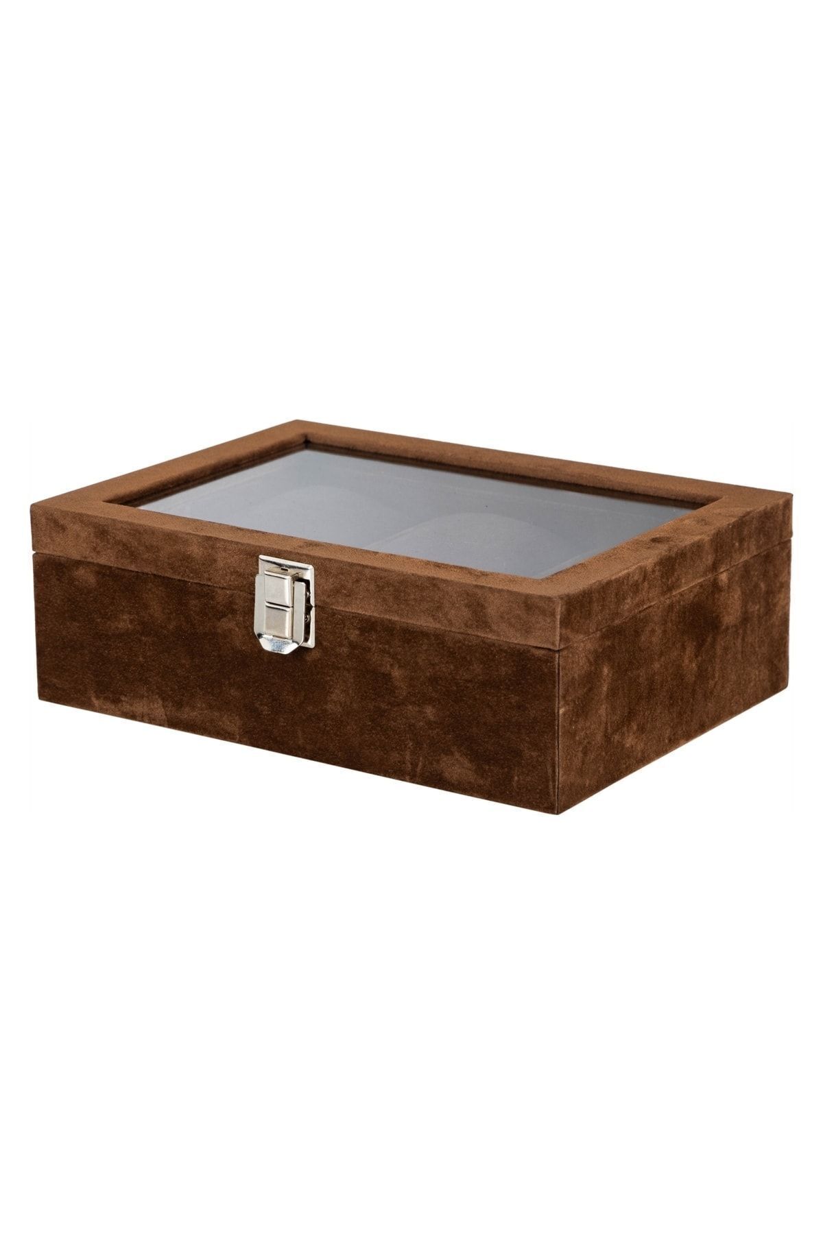 Mudo Home-6-Piece Alcantara Coffee Watch Box 4
