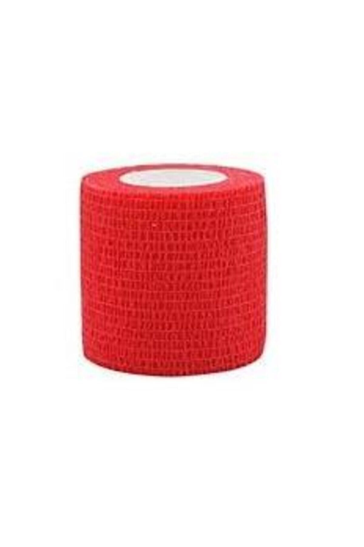BiaTape Bia Tape Kırmızı Renk Cohesive Koban Sporcu Bandı Bandaj 5 Cm X 4,5 M.