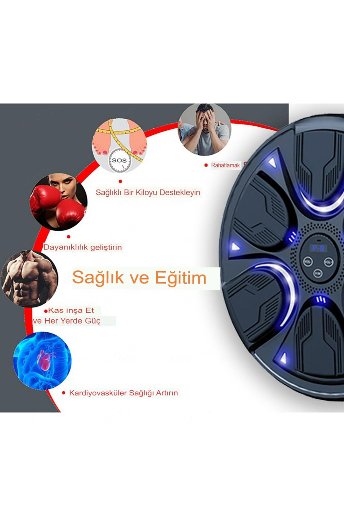 Boks Spor Ekipmanı Akıllı Boks Standı Müzikli Boks Makinesi Eldivenli Yetişkin Çocuk Egzersiz