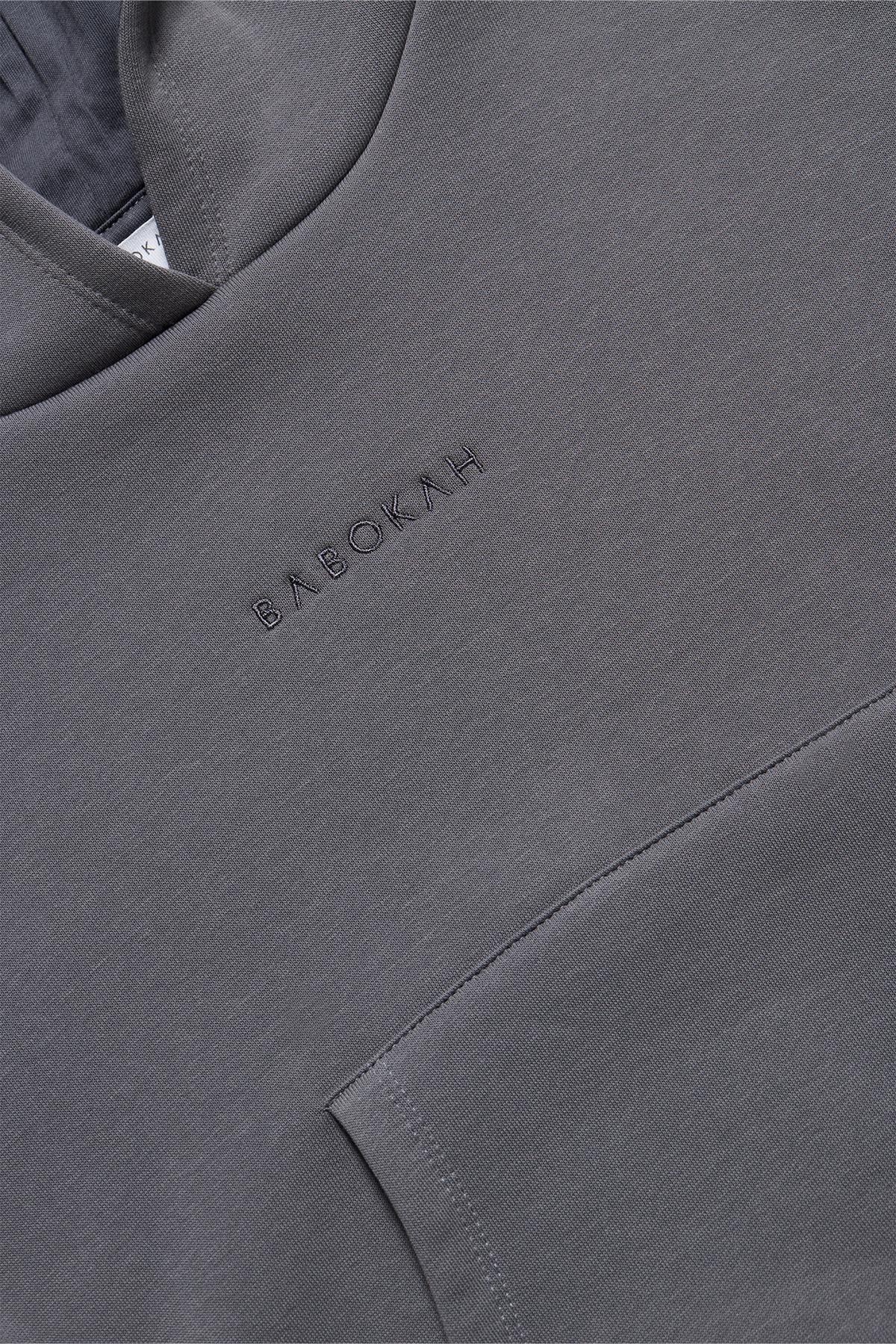 سویشرت پسرانه خاکستری BABOKAH | WGKW23FCHDOVE اورجینال - تصویر 2
