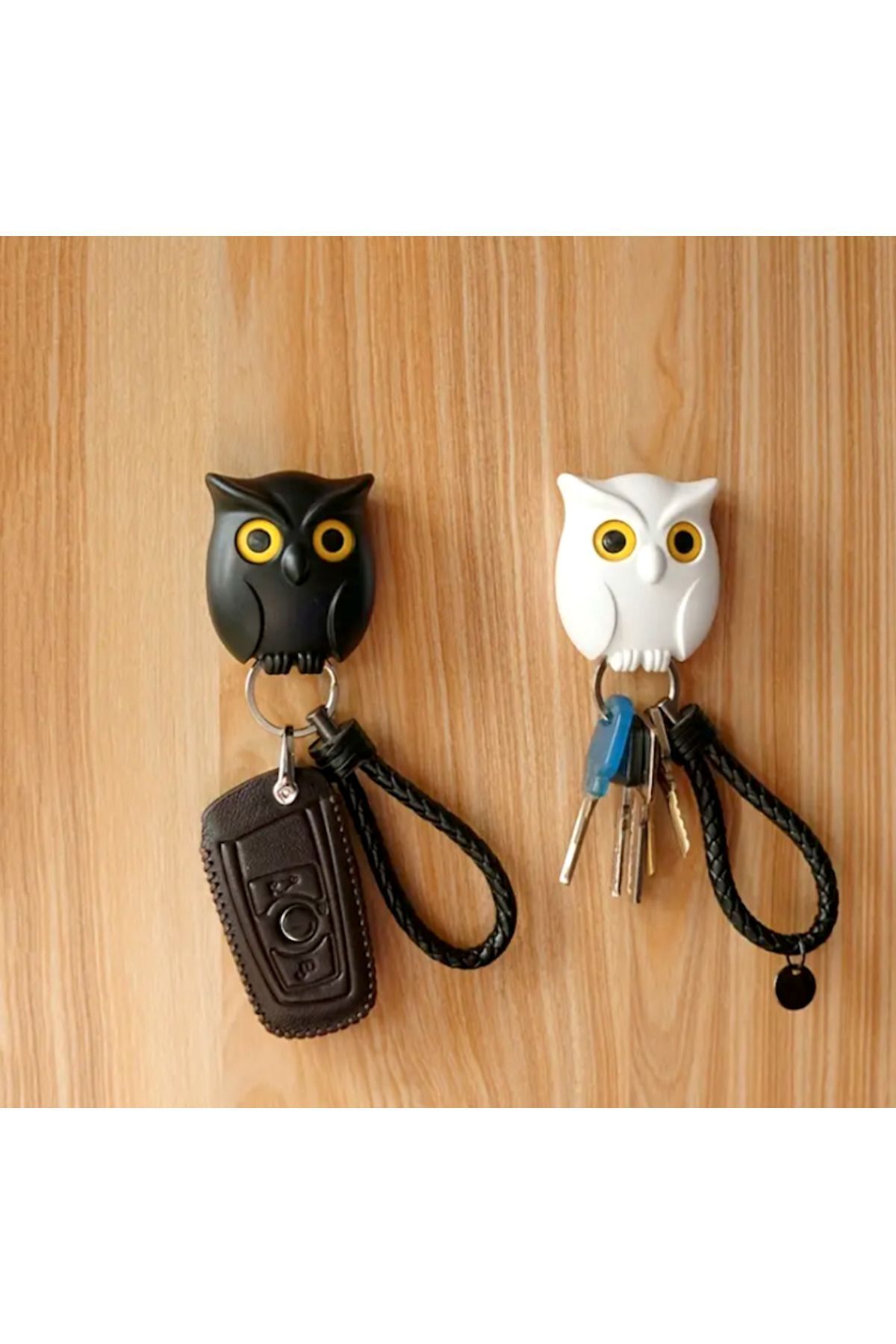 UrbanCove Co-Modern Owl with Hanger - Keychain holder, Easy Installation, Suitable for Key and Small Items 8