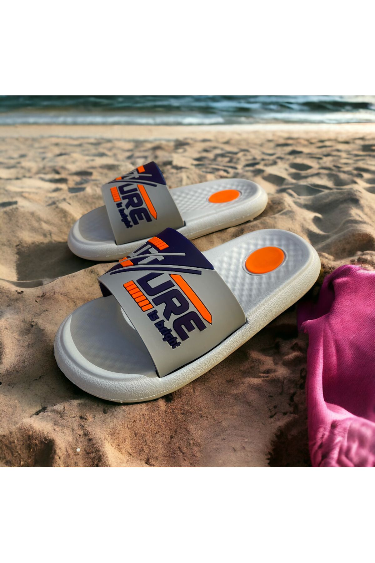 Hızlı Al-Papuci pentru baieti - Talpa extra moale, pentru utilizare pe plaja, piscina, mare, gradina si strada 5