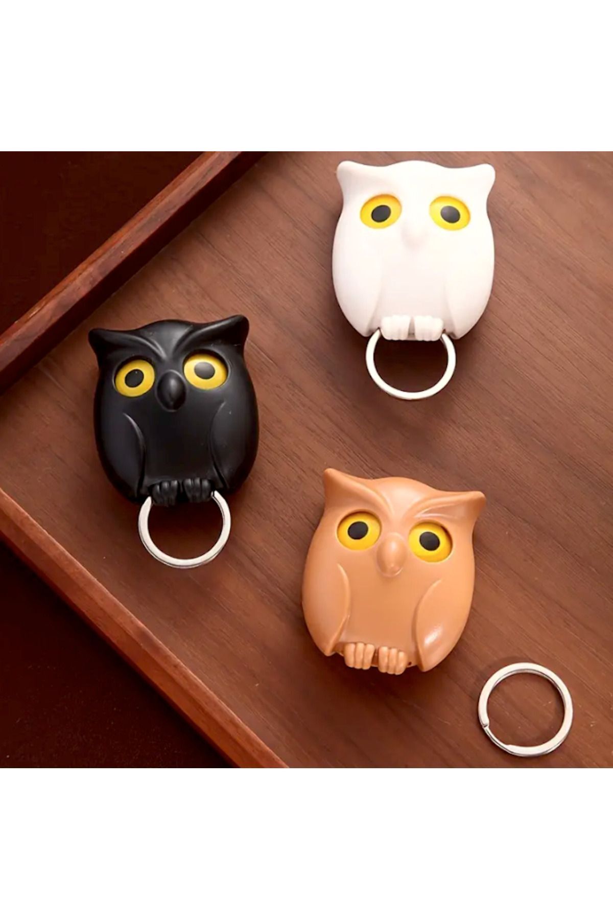 UrbanCove Co-Modern Owl with Hanger - Keychain holder, Easy Installation, Suitable for Key and Small Items 7