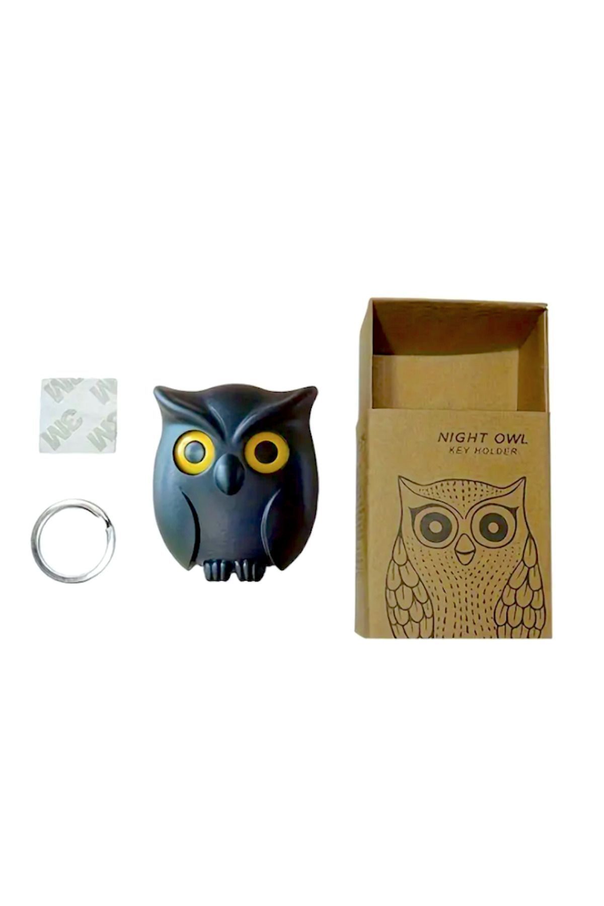 UrbanCove Co-Modern Owl with Hanger - Keychain holder, Easy Installation, Suitable for Key and Small Items 5