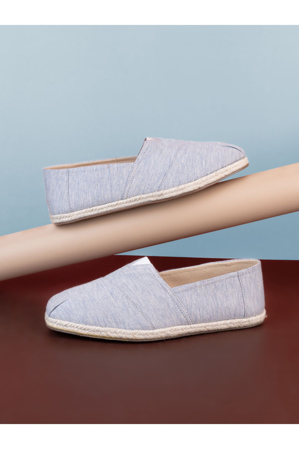 Styli-Round Toe Espadrilles with Retro Handmade Rope Sole 1