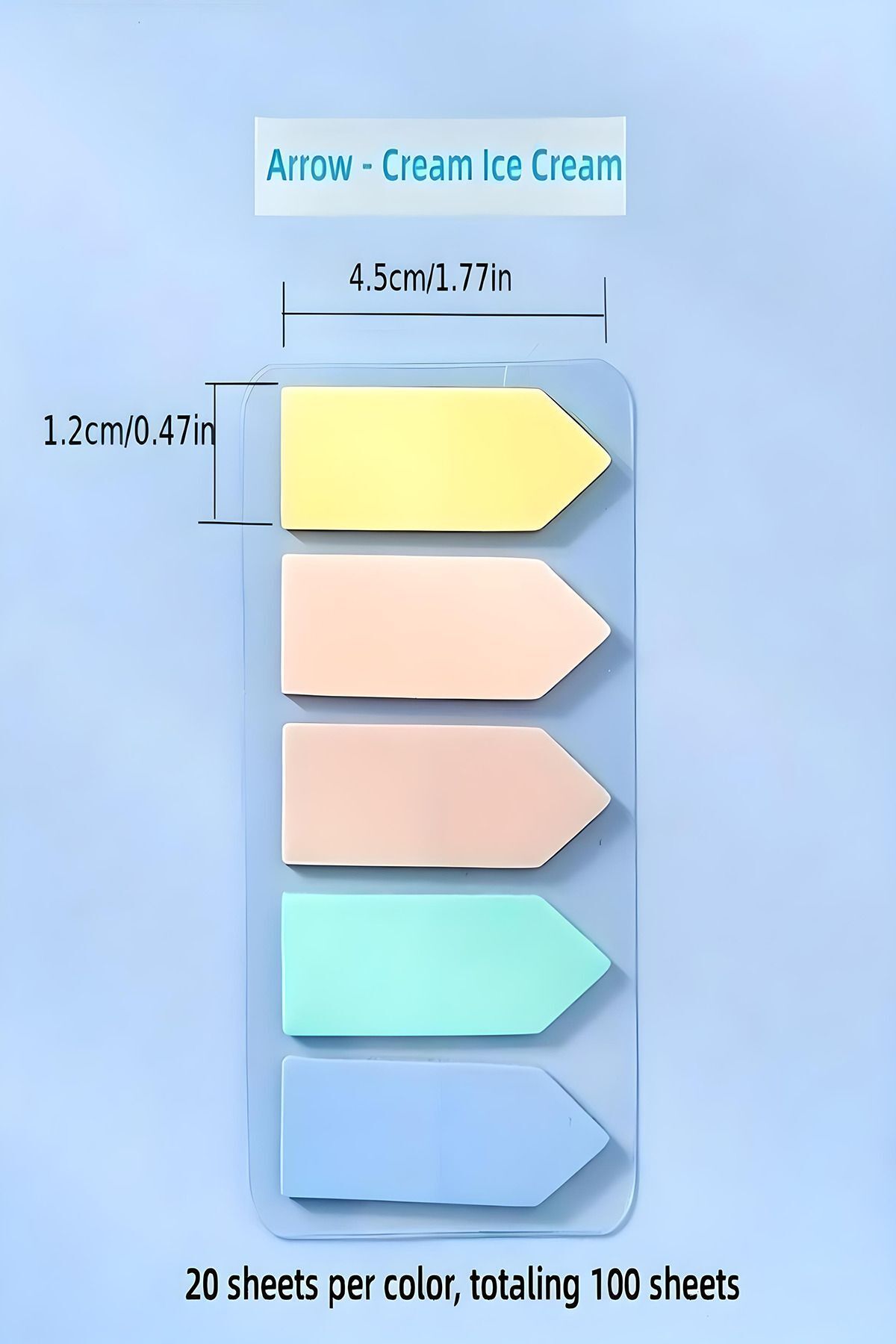 Siriderya-100 Transparent and Writable Sticky Notes Index - 1 Pack 2