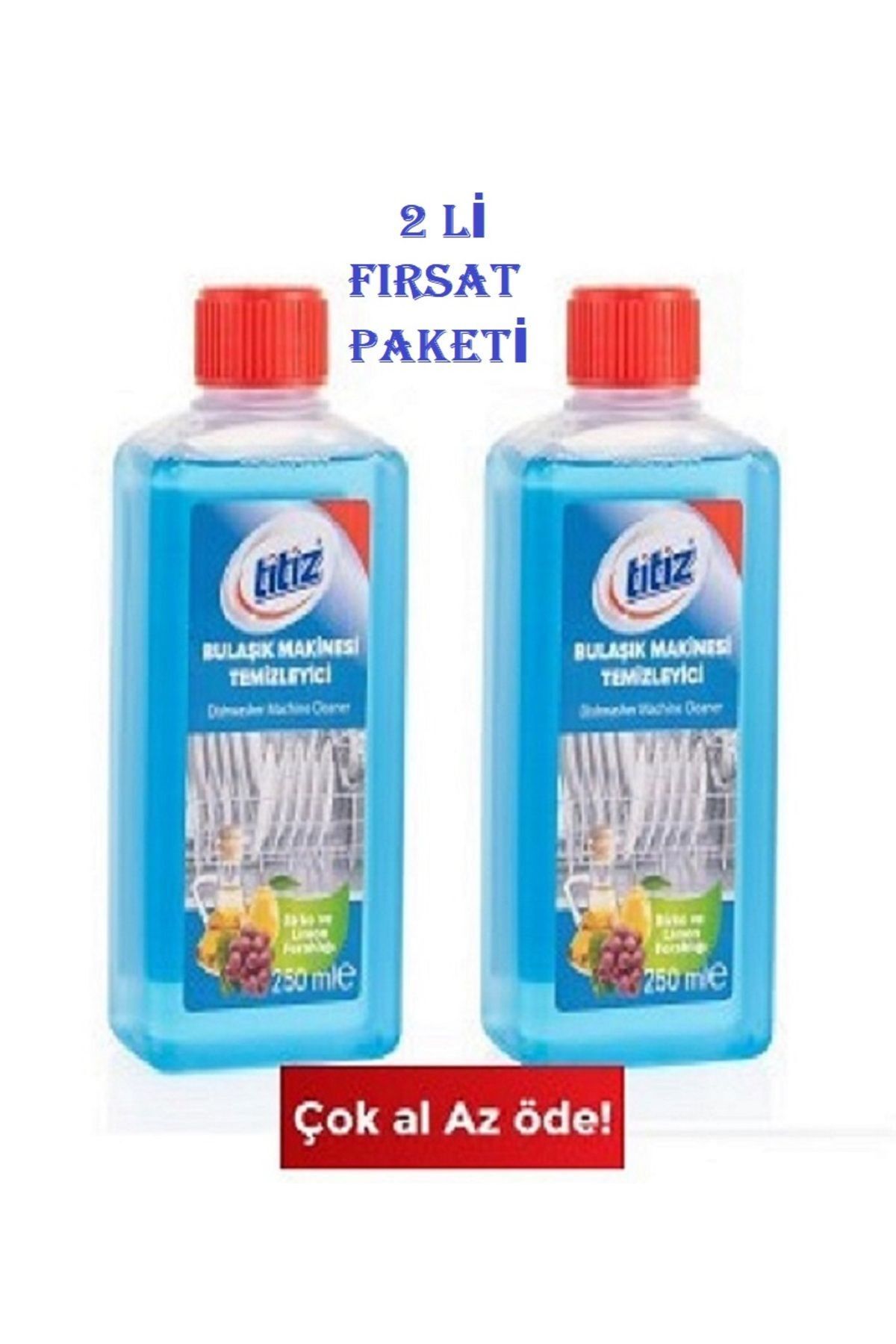 Titiz Bulaşık Makinesi Temizleyici 250 ML x 2 ADET