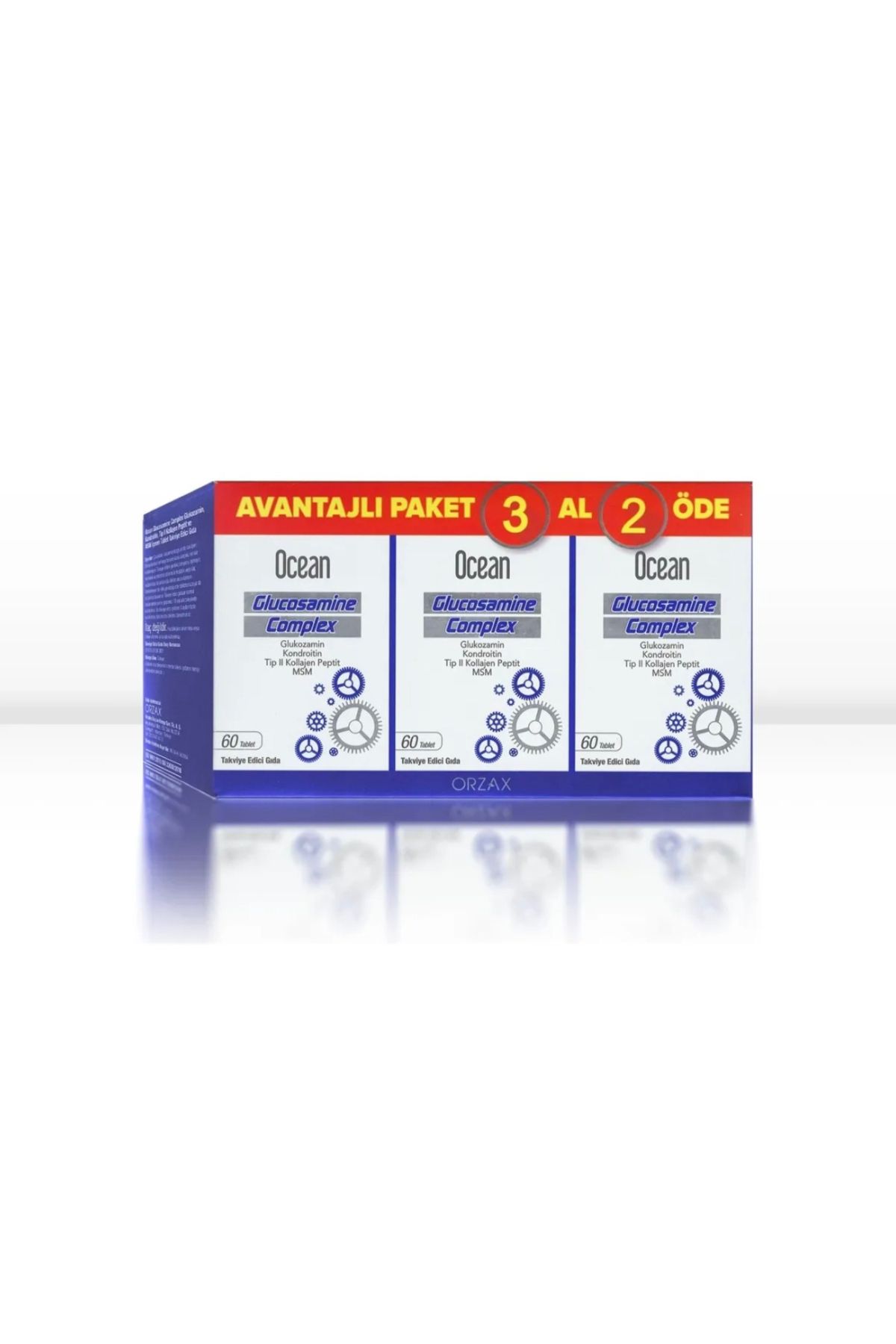 Orzax Ocean Glukozamin Komplex 180 Tablet 3 Al 2 Öde Avantajlı Paket