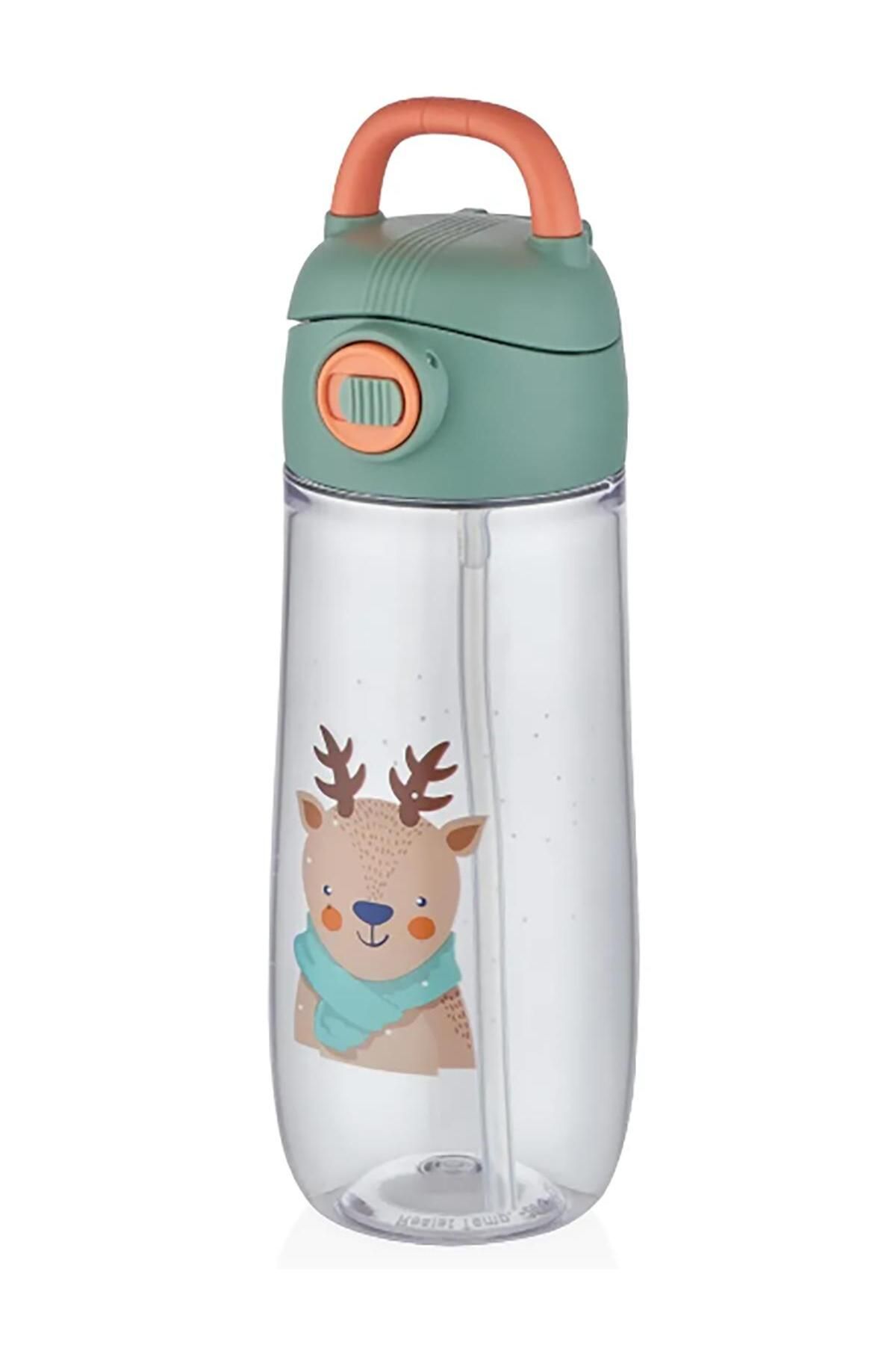 Vagonlife-Flask 550ml Patterned Drinker with Straw - Mixed Color 1 Piece 1