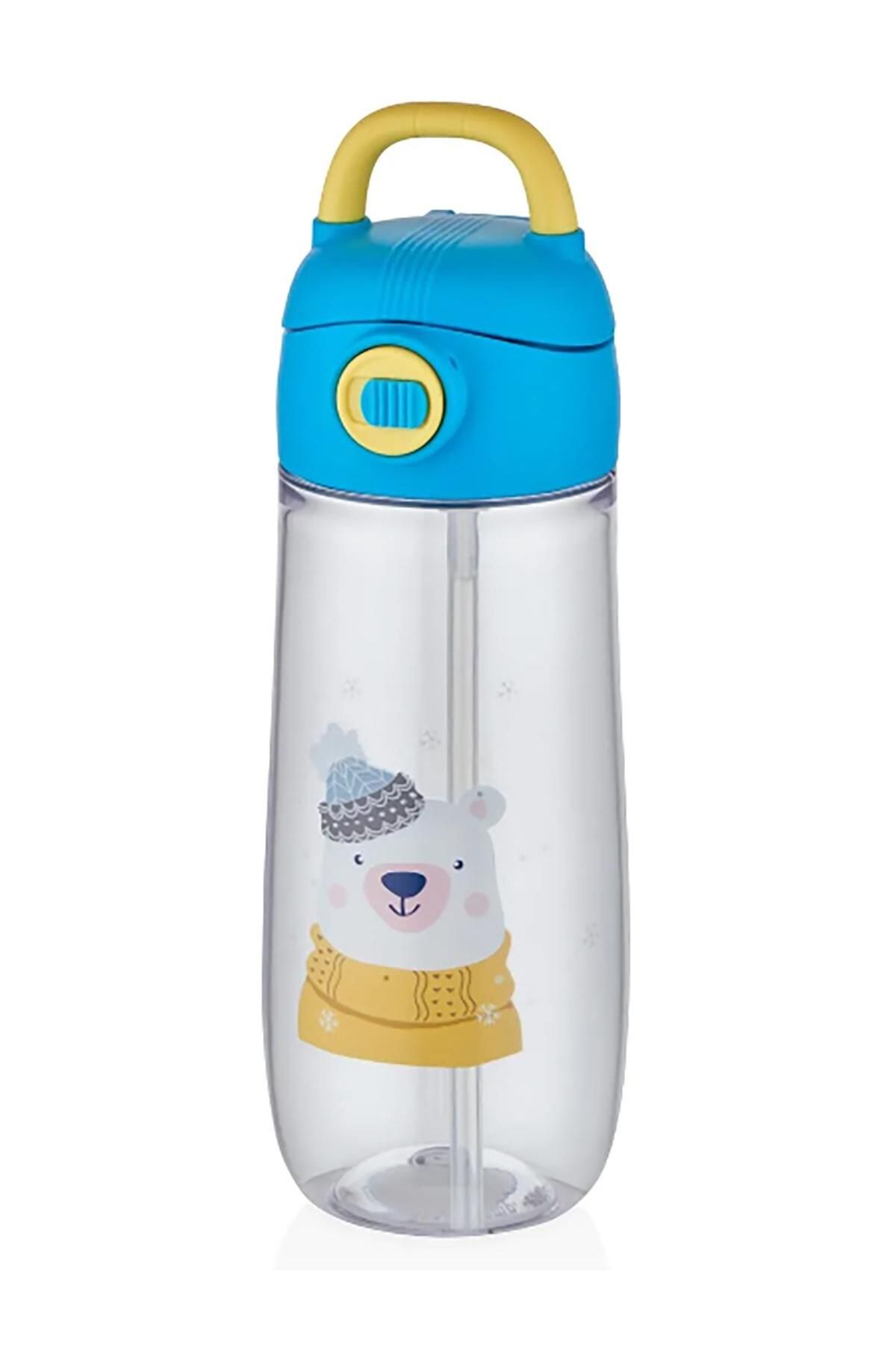 Vagonlife-Flask 550ml Patterned Drinker with Straw - Mixed Color 1 Piece 3