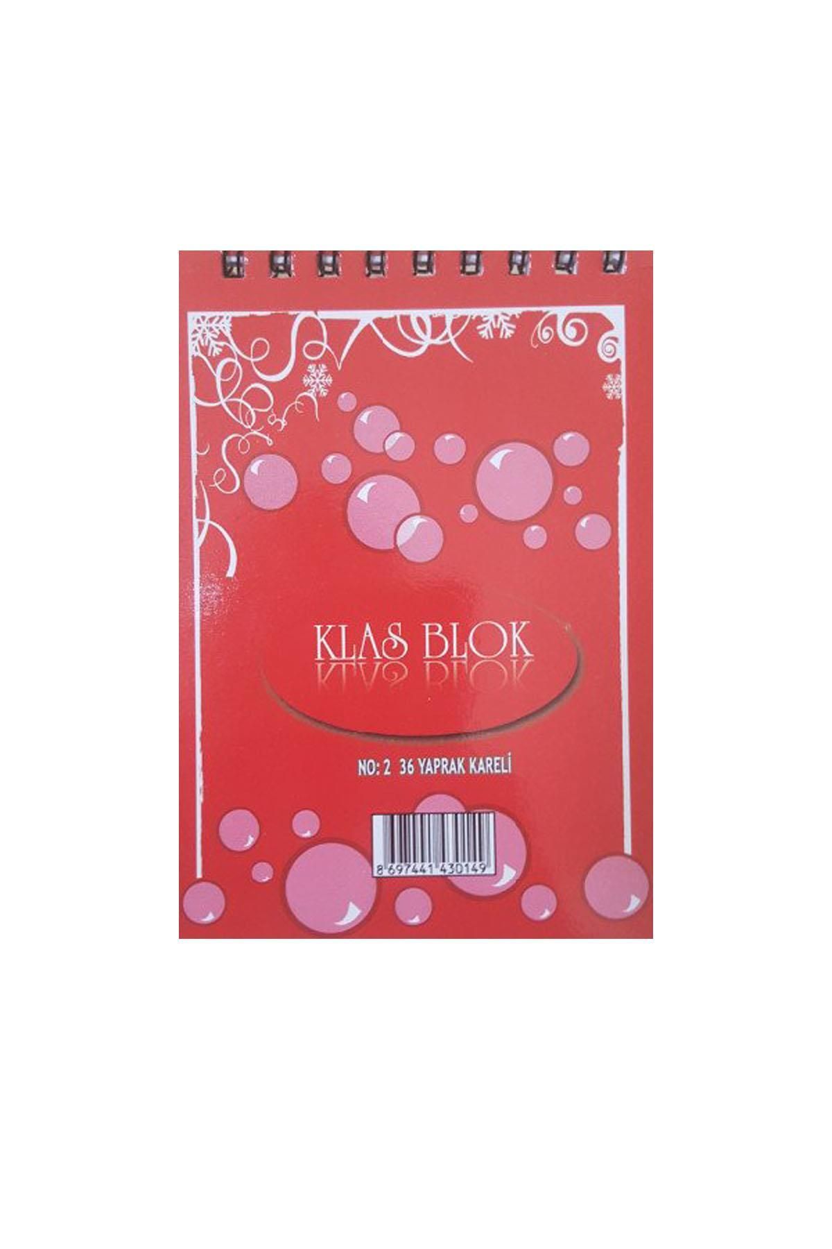 Klas-Memo Pad Spiral Checked No:2 36 Sheets (Pack of 24) 2