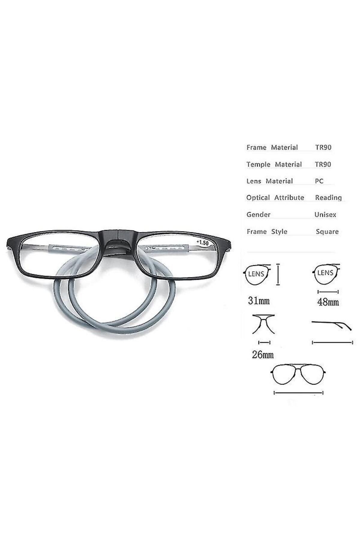 Müstesna-Practical Screen and Reading Glasses with Magnet Soft Neck Cord 3