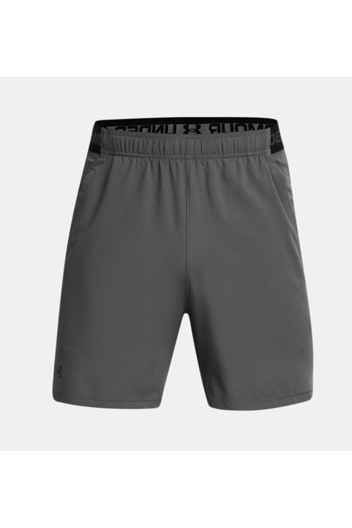 شورت ورزشی خاکستری مردانه های 6 اینچ بافته شده در UA 1373718 027 Under Armour