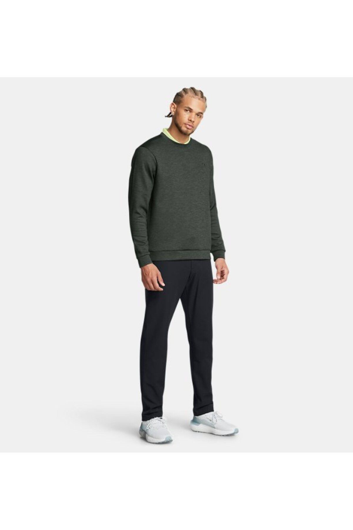 سویشرت ورزشی سبز مردانه دوچرخه سواری آستین بلند YAKA 301 Under Armour