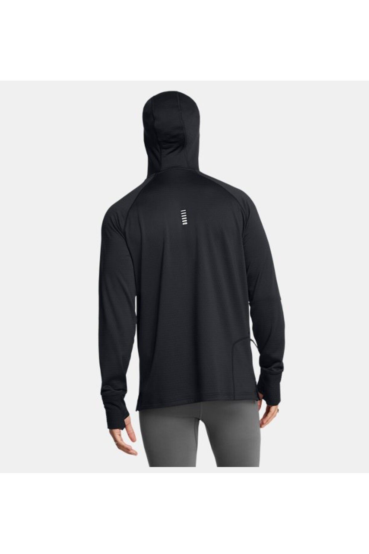 تی شرت ورزشی مشکی مردانه آستین بلند UA 001 Under Armour