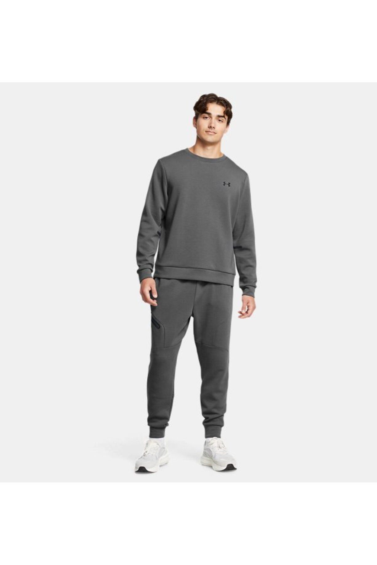 سویشرت ورزشی خاکستری مردانه دوچرخه پشم گوسفند غیر قابل توقف YAKA EU 025 Under Armour