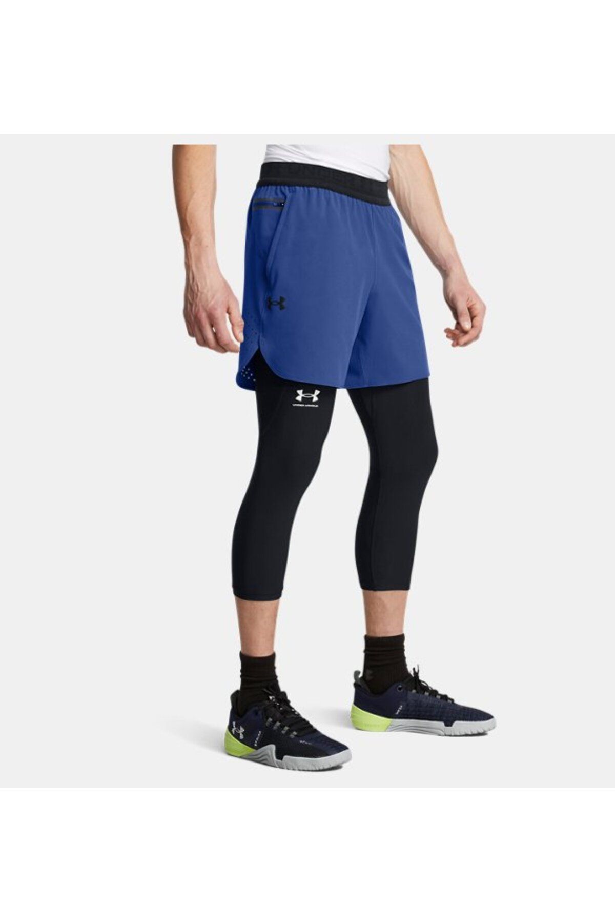 شورت ورزشی آبی مردانه های نخبگان UA ناپدید شده 1376782 432 Under Armour
