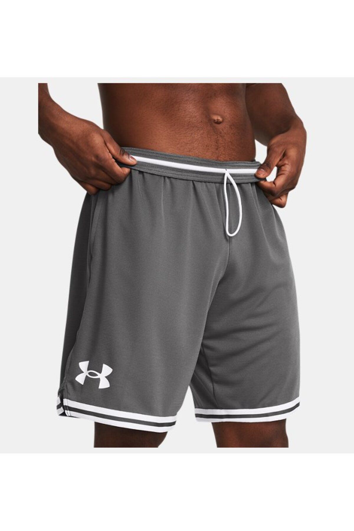 شورت ورزشی خاکستری مردانه پیرامونی 10 اینچی 025 Under Armour
