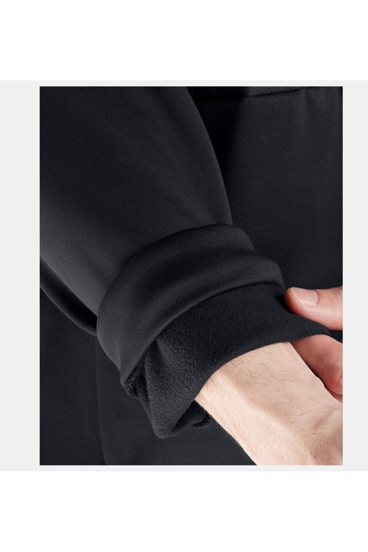 کاپشن ورزشی مشکی مردانه آرمور UA نیمی از MONT 001 Under Armour