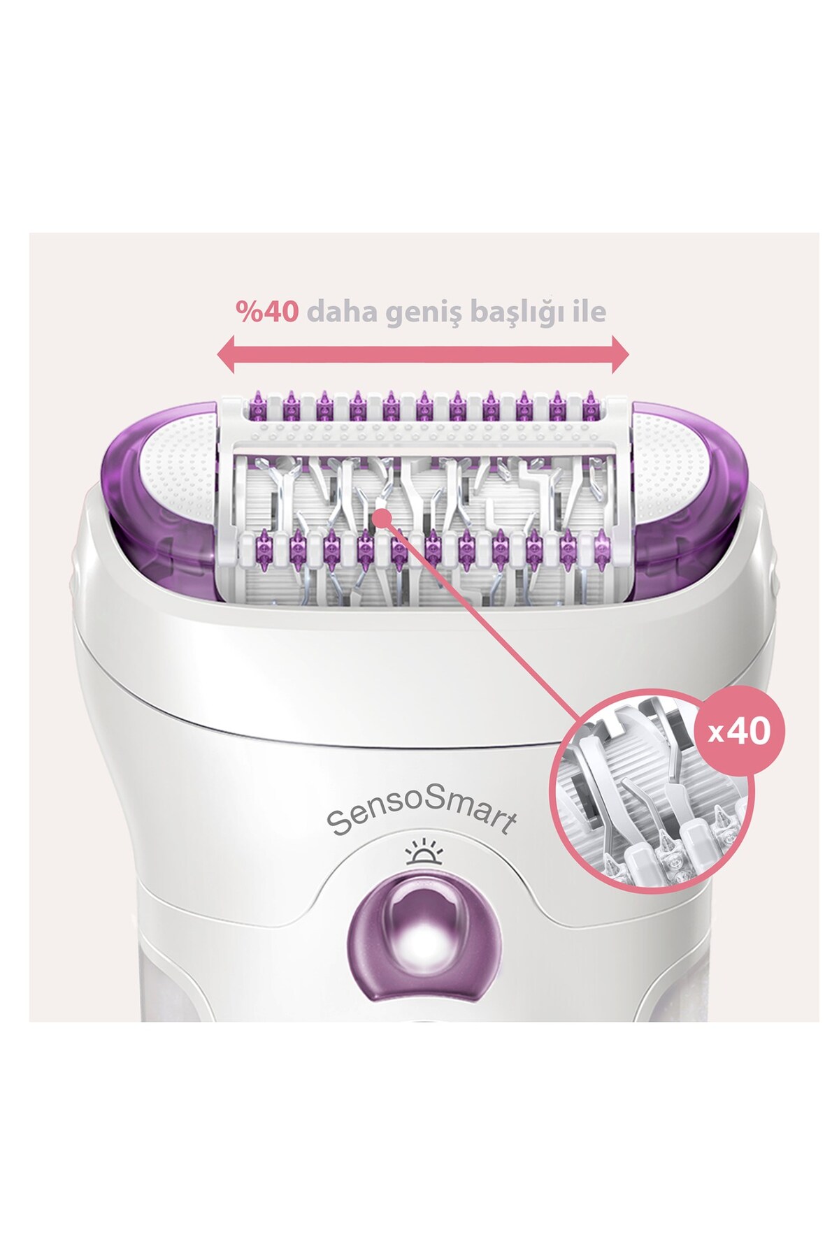 Silk-épil 9 9735 SensoSmart Kablosuz Islak&Kuru 6 Ek Parçalı 3'ü 1 Arada Epilatör — PRA-11003595-2386 — تصویر 6 از 7