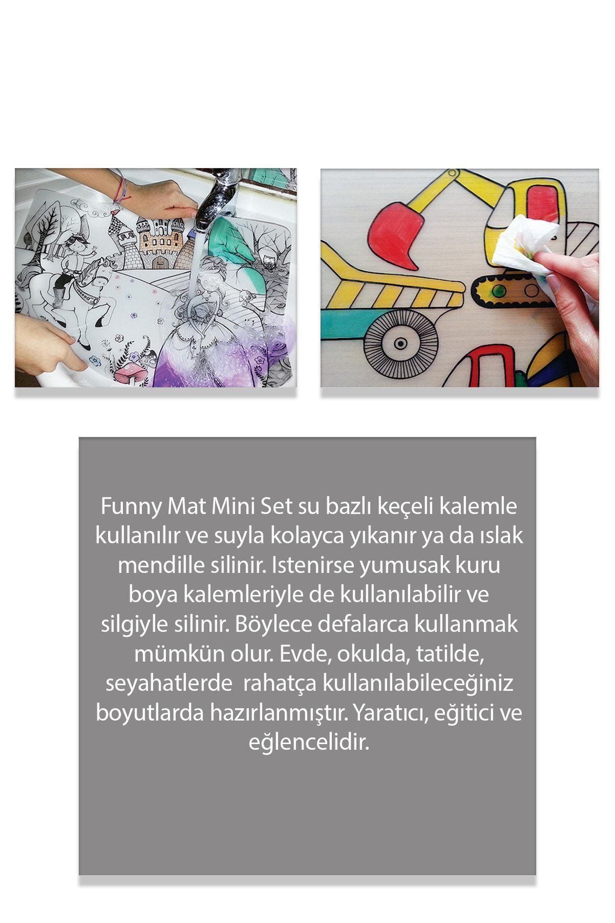 Imaginarium Yayınları Funny Mat Prens Ile Prenses 48x33.5 Cm. Eğlenceli Masa-yüzey Koruma Matı fotoğrafı 4 (önizleme)