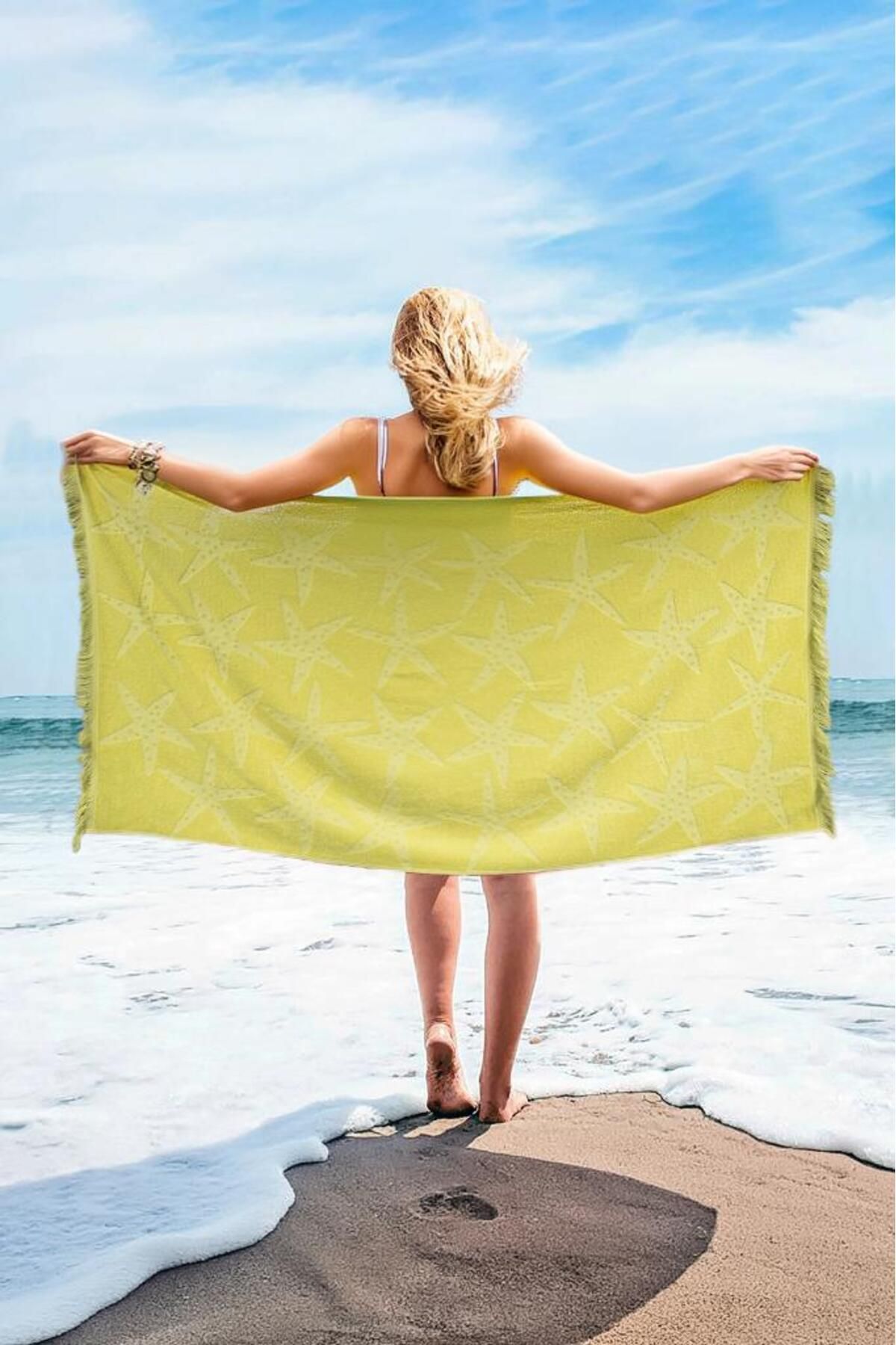 Miabella Home Banyo Havlusu %100 Pamuk ,hızlı Kuruyan,yumuşak,banyo Havlusu,kenar Püsküllü 70x150 Cm