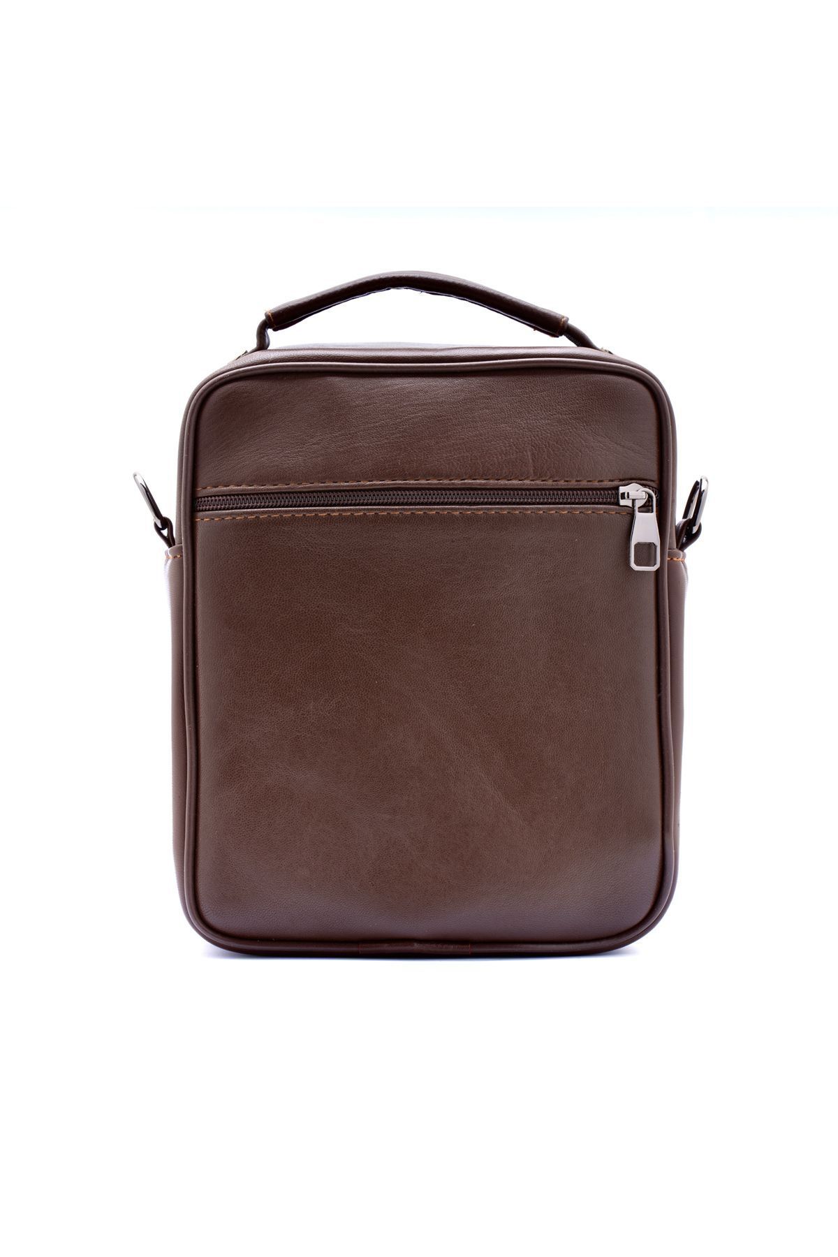 CüzCan-Wiexer Men's Hand and Shoulder Bag - Brown Genuine Leather 5