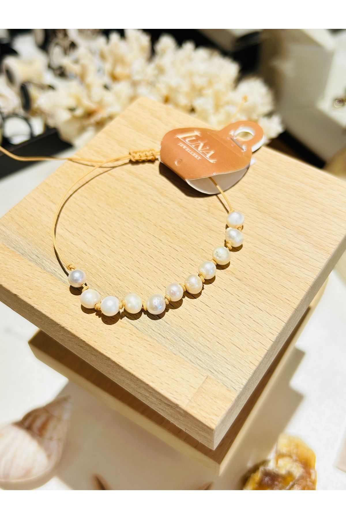 Luna-Pearl String Anklet - Real Bracelet 4