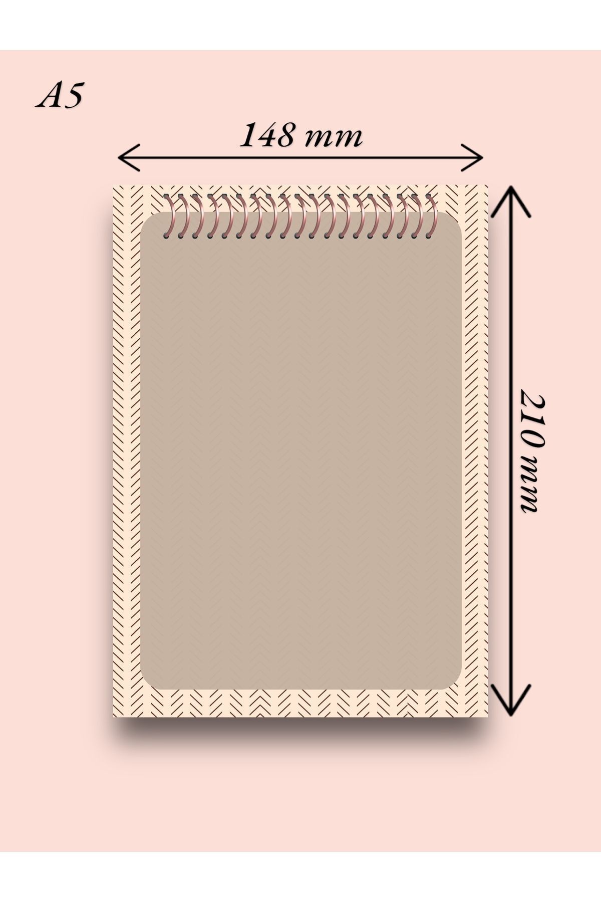 Mirya Notes-A5 Spiral Patterned - Notepad Memo Pad 2