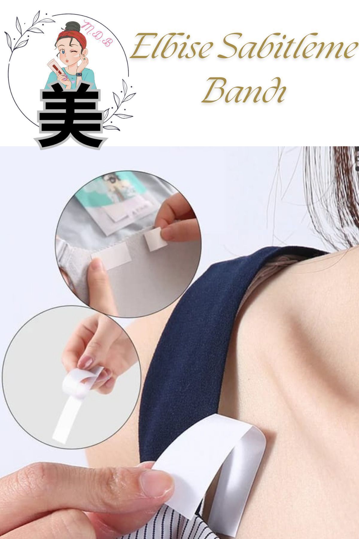 FORSEİ LUCA 36 Adet Şeffaf Çift Taraflı Bant Elbise Sabitleme Bantları Yapışkanlı Dekolte Abiye Elbise Bandı