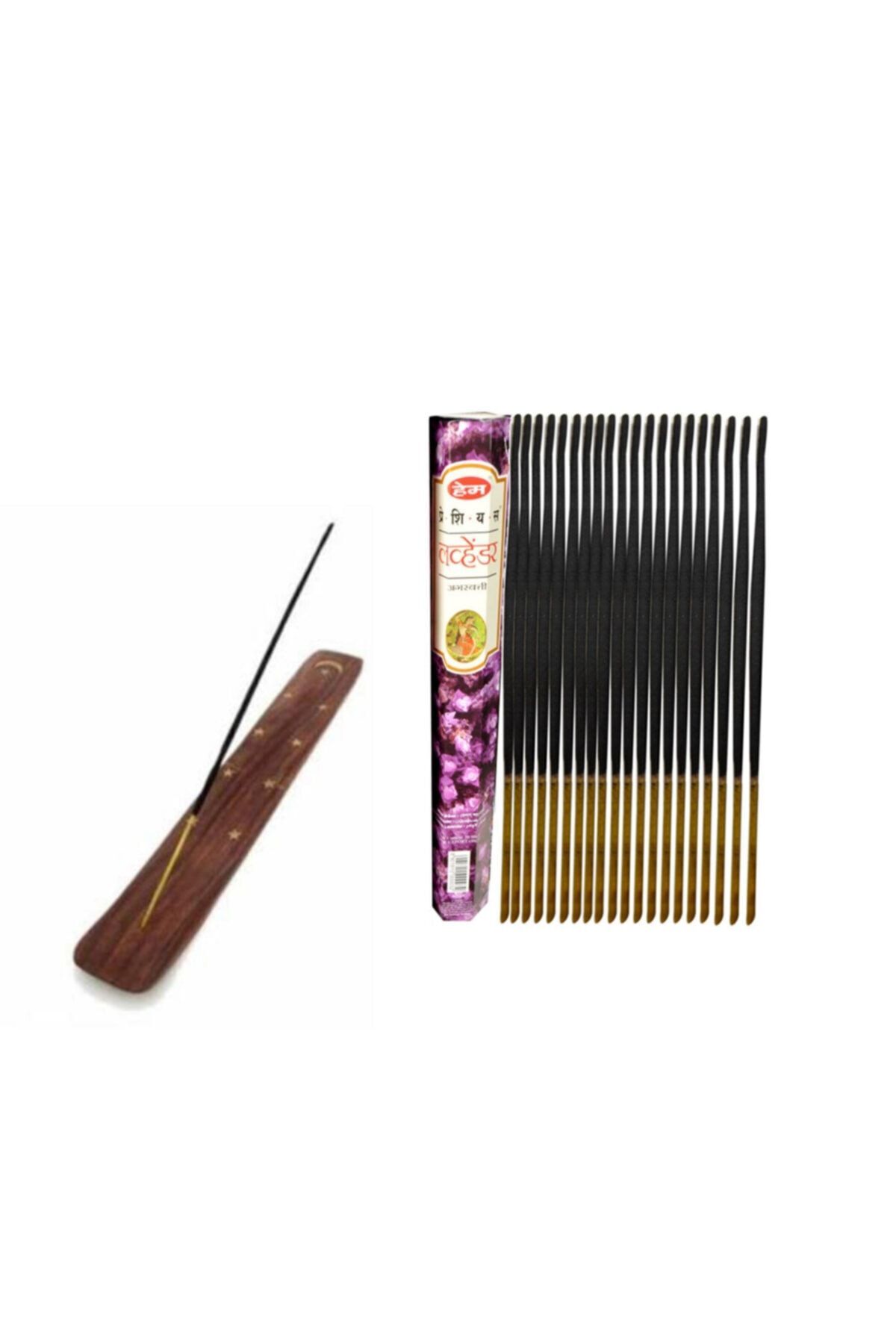 20-Piece Lavender Incense and Incense Boat 2-Piece Set