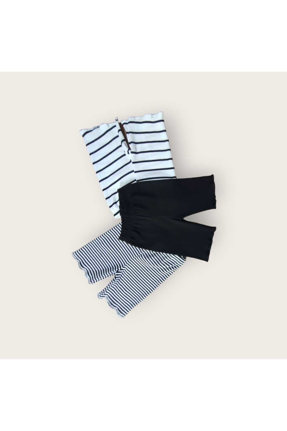 Berat moda Kız - Erkek Bebek 3lü Şort Tek Alt Çocuk Tayt fotoğrafı 4 (önizleme)