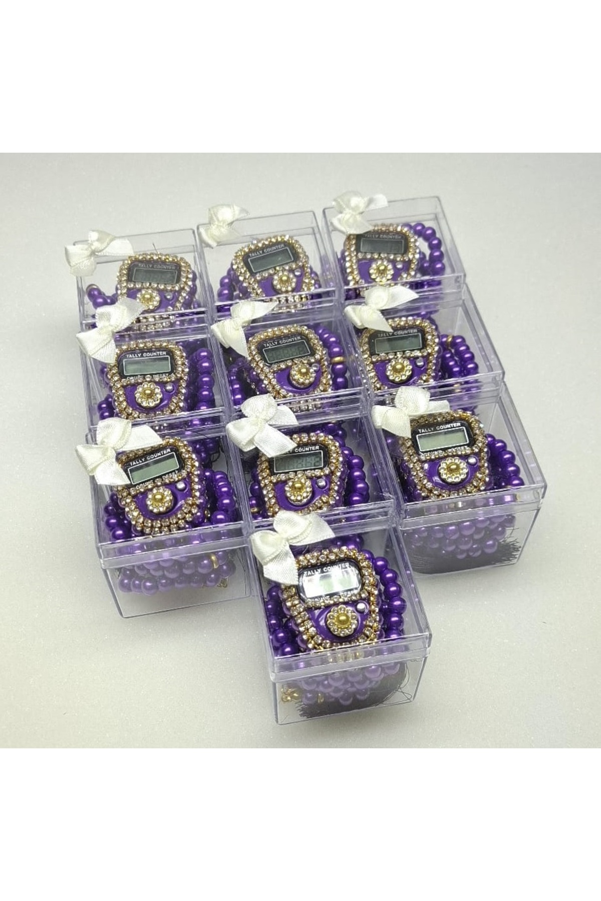 gift, 10-piece Mica Boxed Gemstone Zikirmatik Rosary Gift Set, Mawlid,circumcision, souvenirs