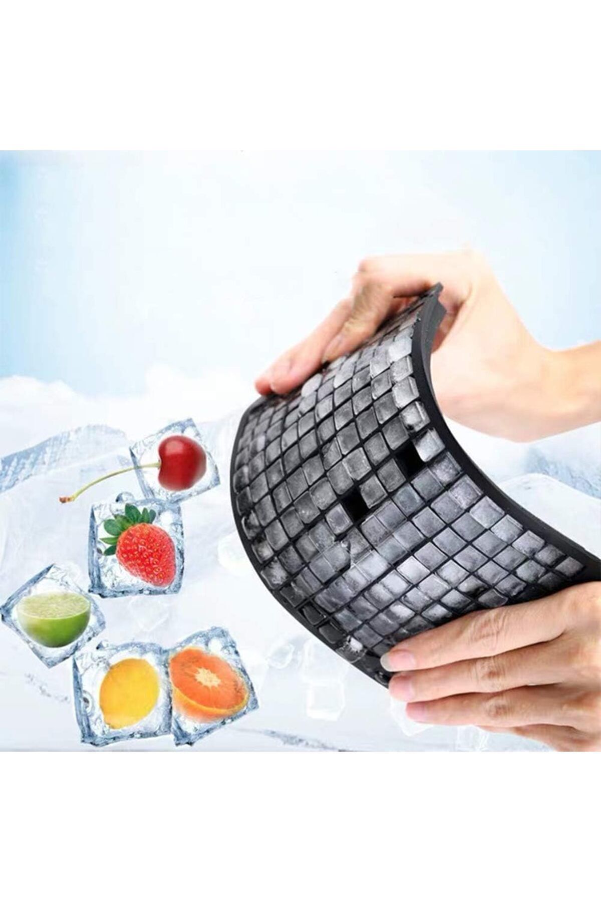 Myend-160pcs Silicone Mini Ice Cube - Shaped, Practical Presentation Ice Mold 3