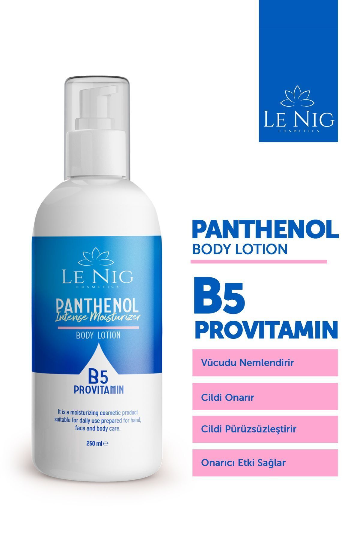 LE NIG Yoğun Nemlendirici, Sıkılaştırıcı Panthenol & B5 Provitamin