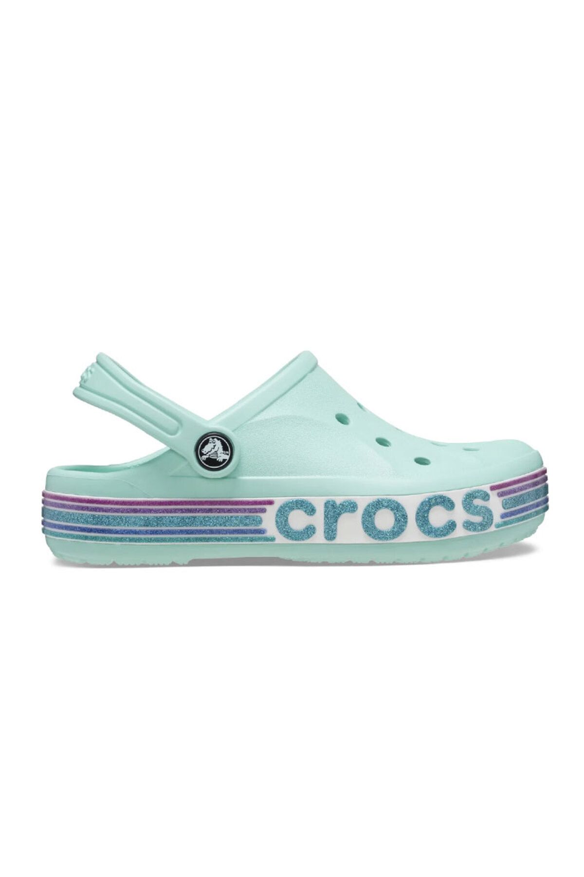 Crocs with rainbow words discount