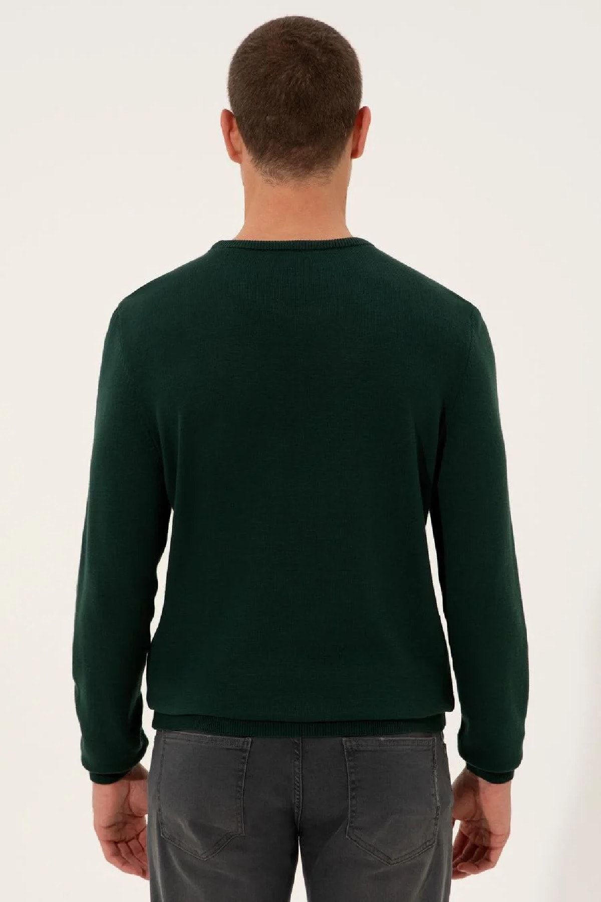 پلیور مردانه ژاکارد  آستین بلند | پیر کاردین Pierre Cardin 1497691 - تصویر 4