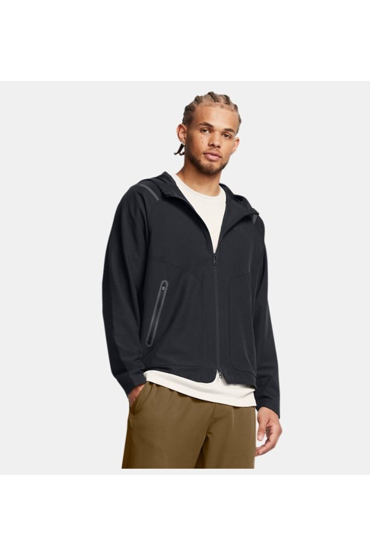 ژاکت ورزشی مشکی مردانه LC بدون توقف در UA 001 Under Armour