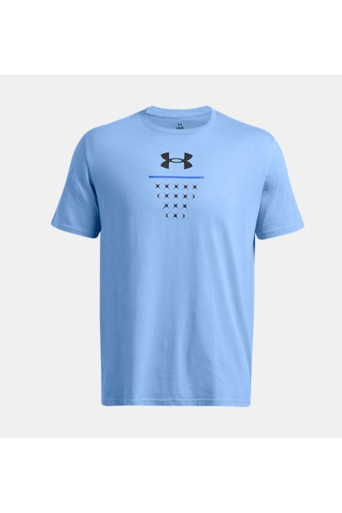 تی شرت ورزشی آبی مردانه آستین کوتاه Bball Net 1382855 465 Under Armour