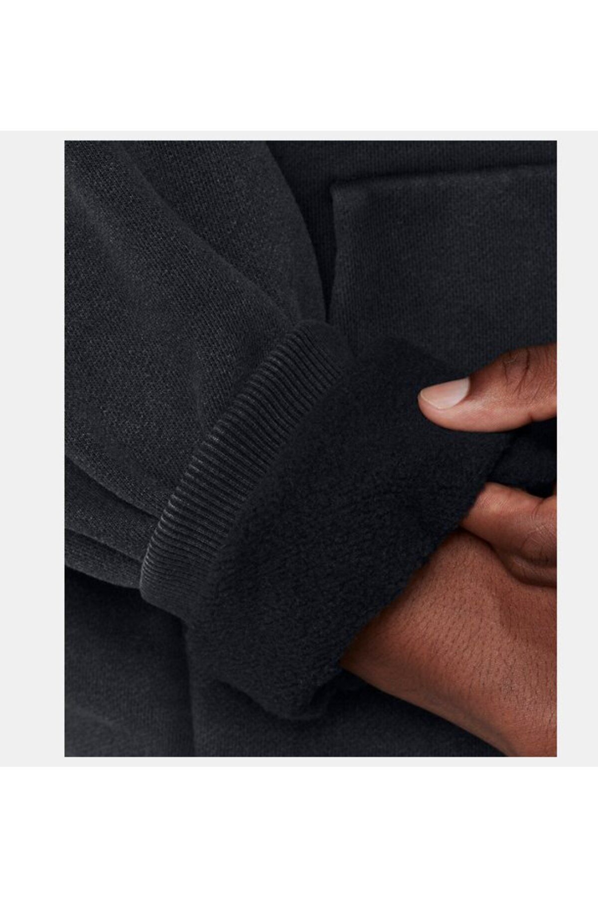 سویشرت ورزشی مشکی مردانه نماد UA سنگین وزن شستشوی بزرگ 001 Under Armour