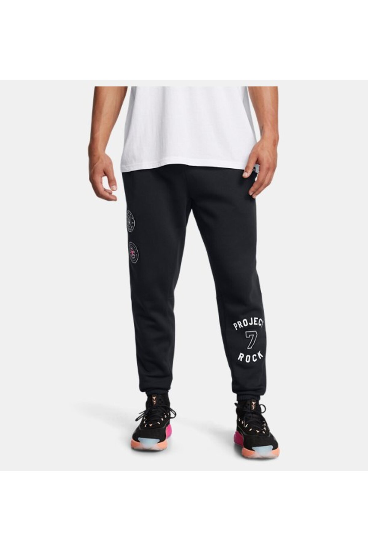 آندر آرمور شلوار ورزشی مردانه UA Project Rock Icon Fleece Bottoms 1386883-001