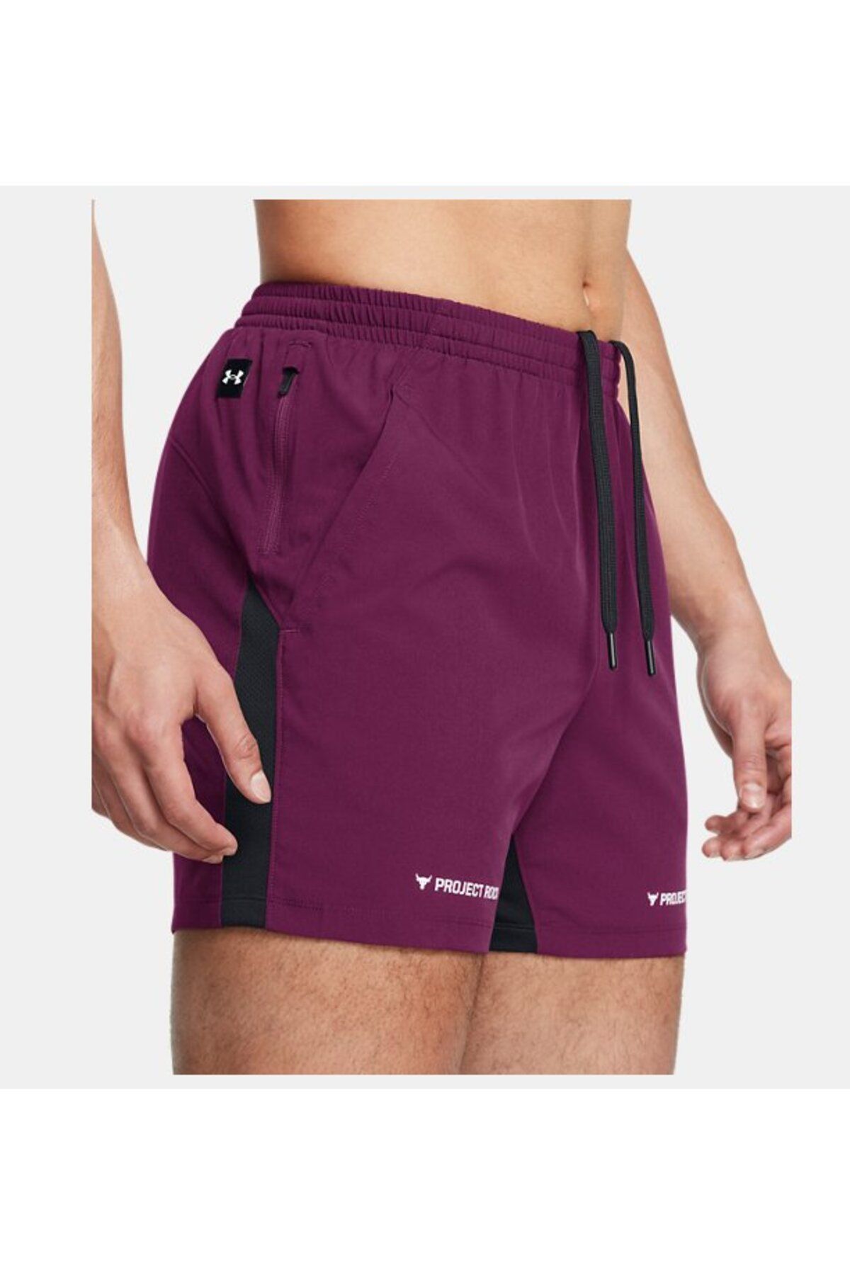 شورت ورزشی بنفش مردانه پروژه UA ROCK 5 اینچ 505 Under Armour