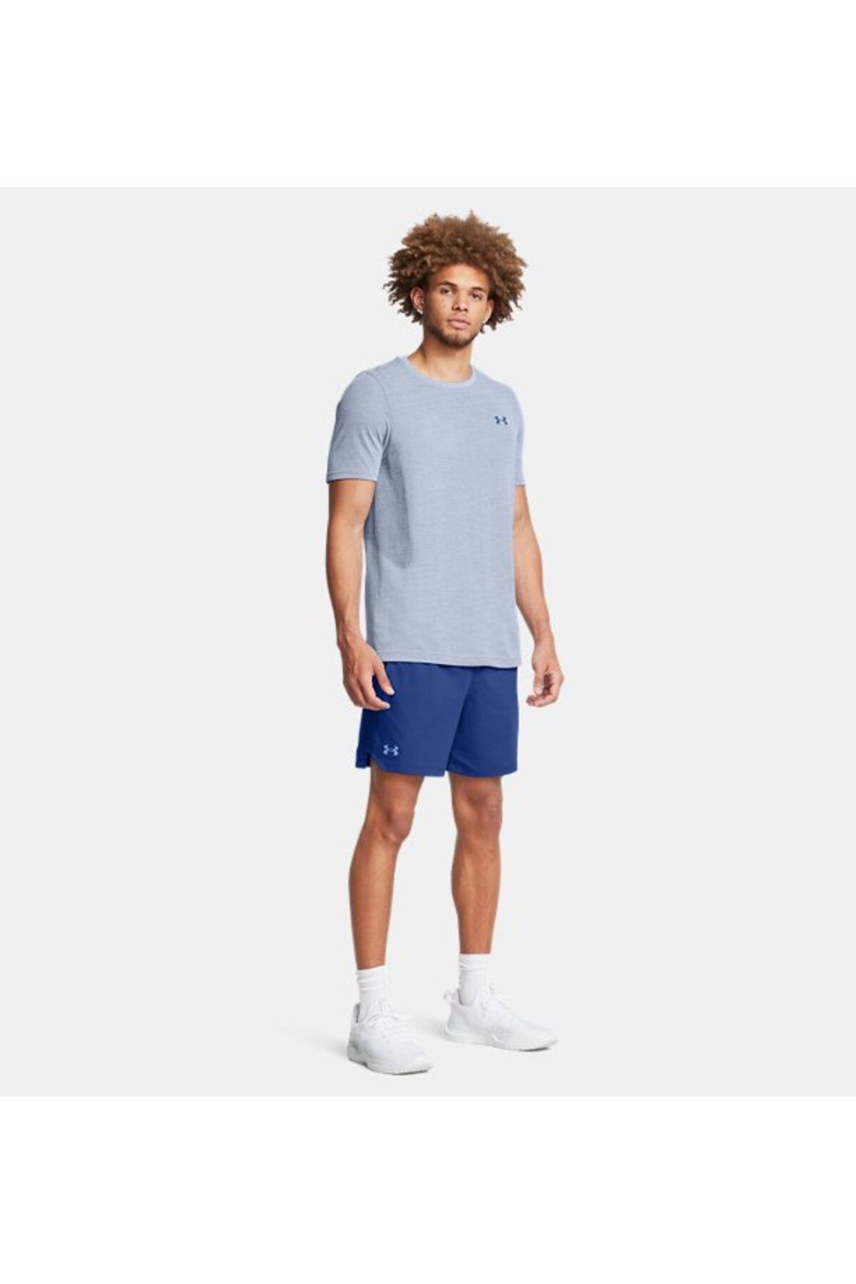 شورت ورزشی آبی مردانه های 6 اینچ بافته شده در UA 1373718 432 Under Armour