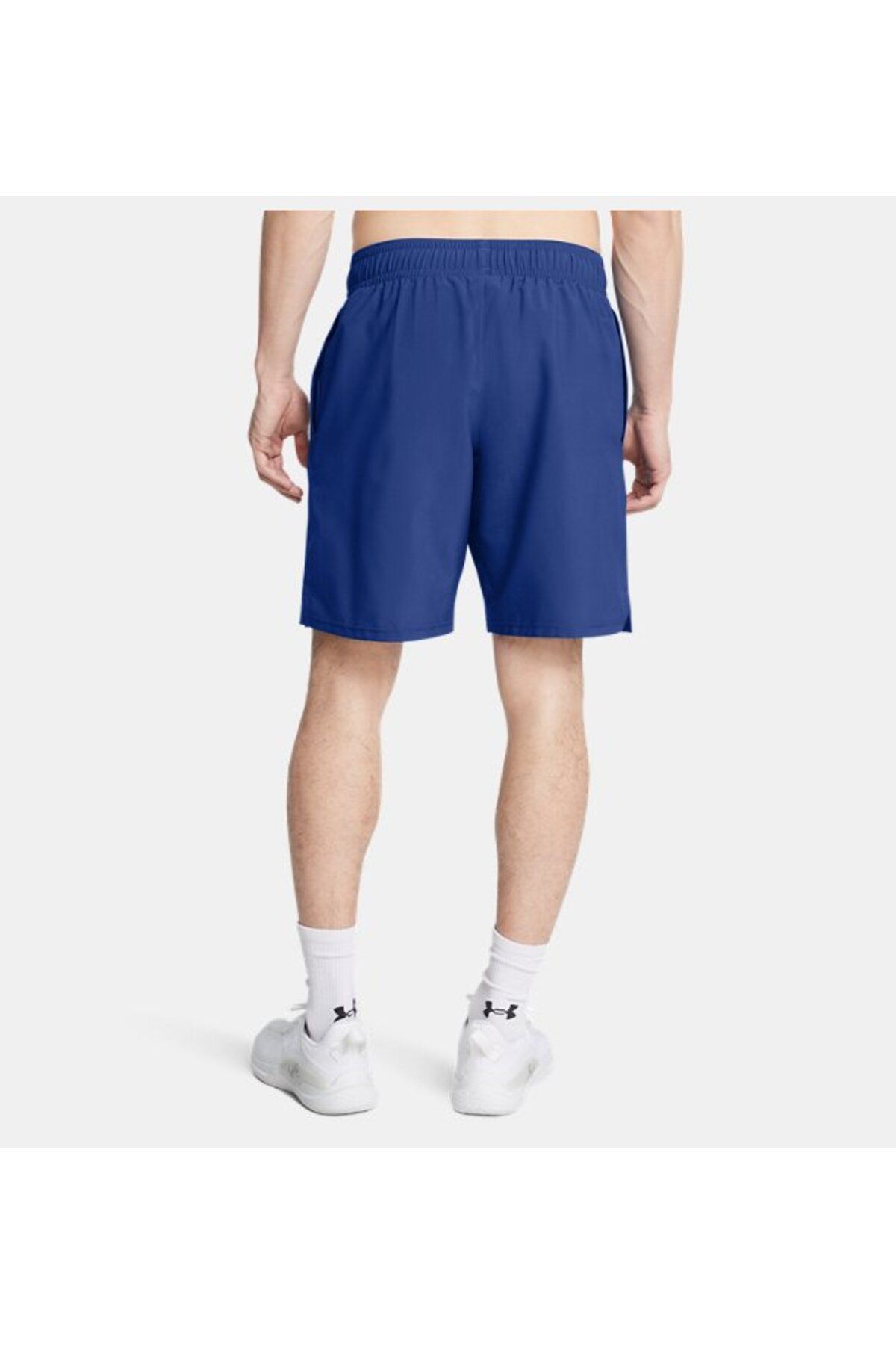 شورت ورزشی آبی مردانه های Wordmark بافی UA بافندگی 1383356 432 Under Armour