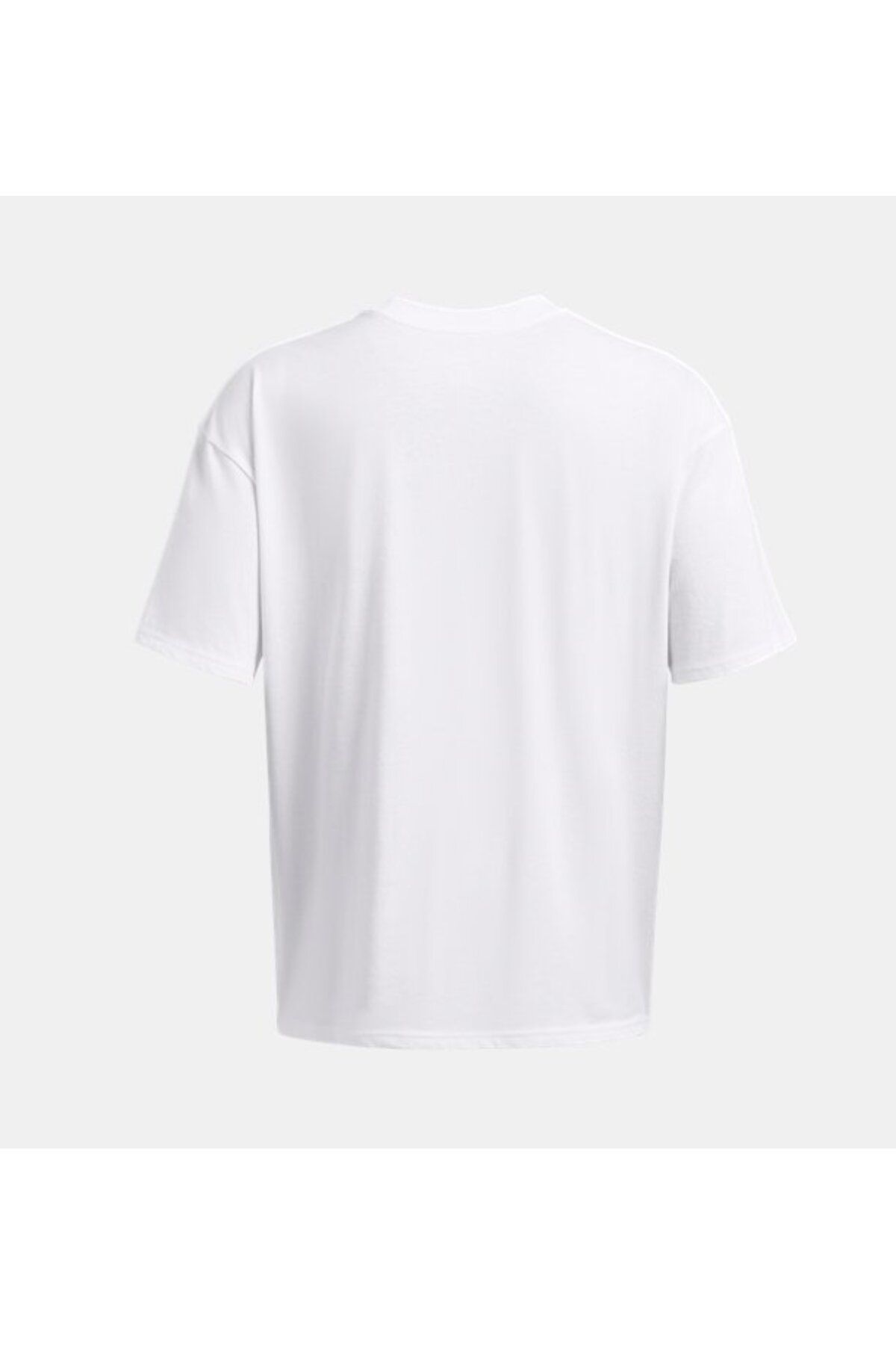 تی شرت ورزشی سفید مردانه آستین کوتاه SM Box 's UA Heaveweigt 1386803 100 Under Armour