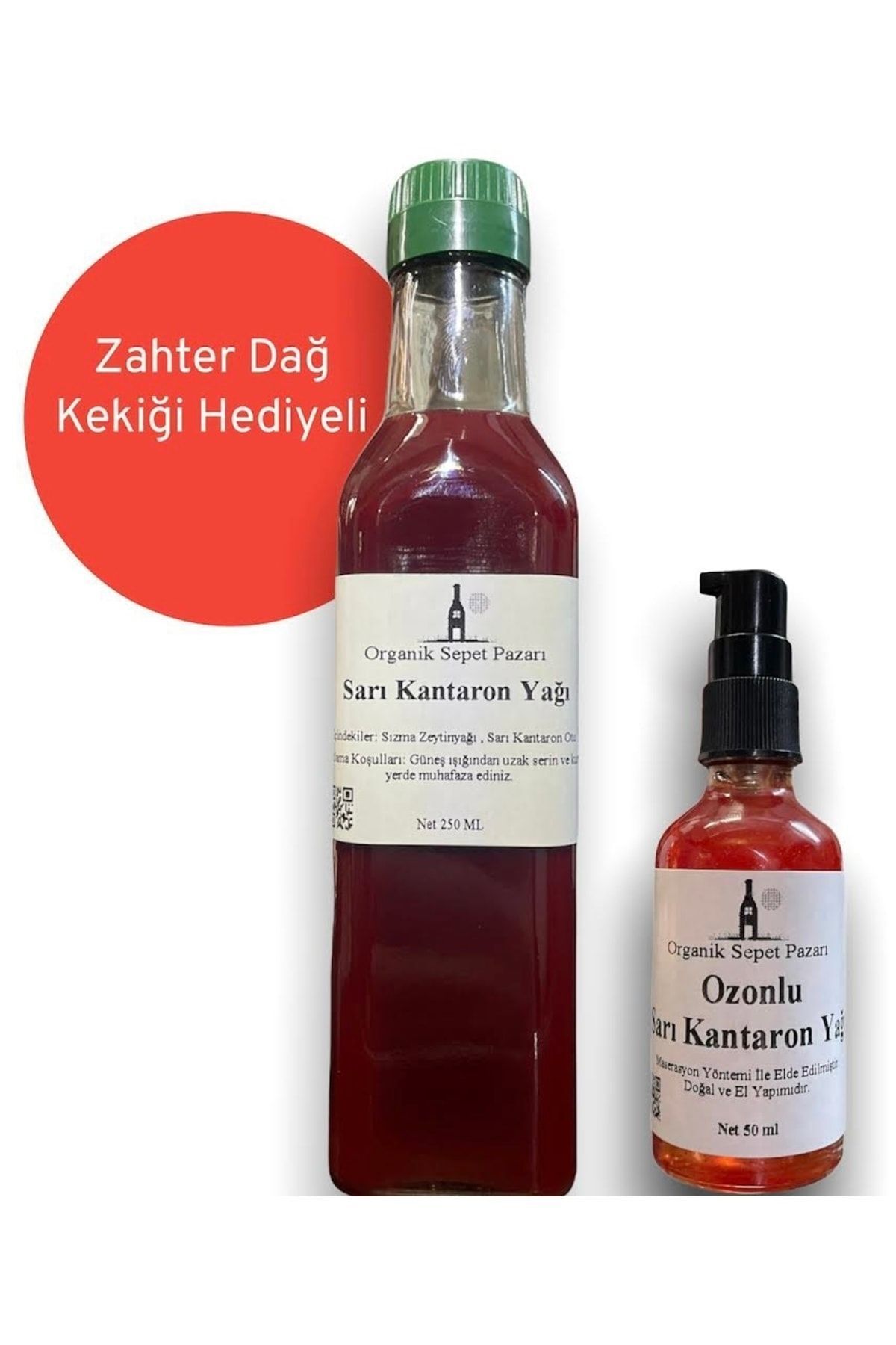 روغن مخمر سنت جان 250 میلی لیتر و روغن مخمر سنت جان 50 میلی لیتر ست 2 عددی Organik Sepet Pazarı