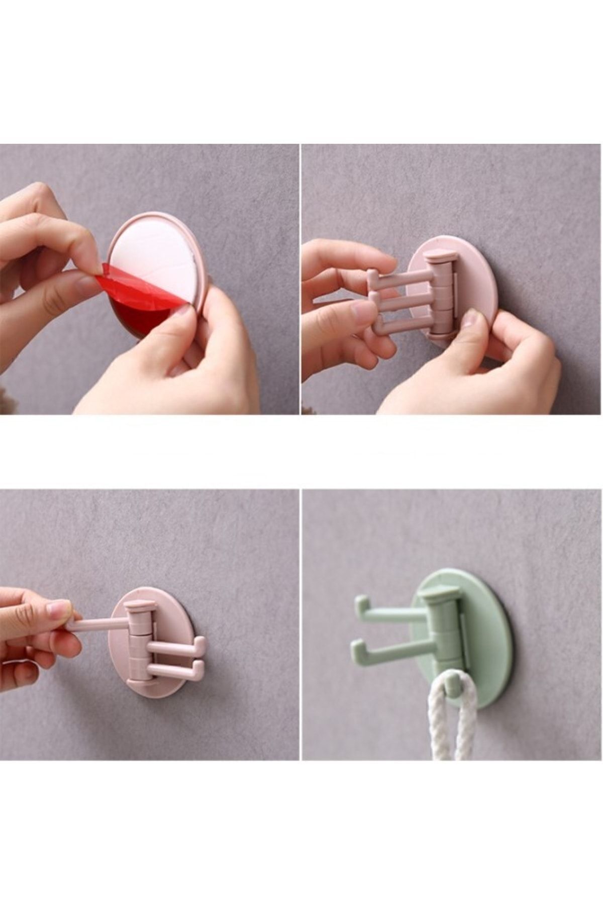 CMT-Multi-Purpose Plastic Hanger with 3 Hooks 4